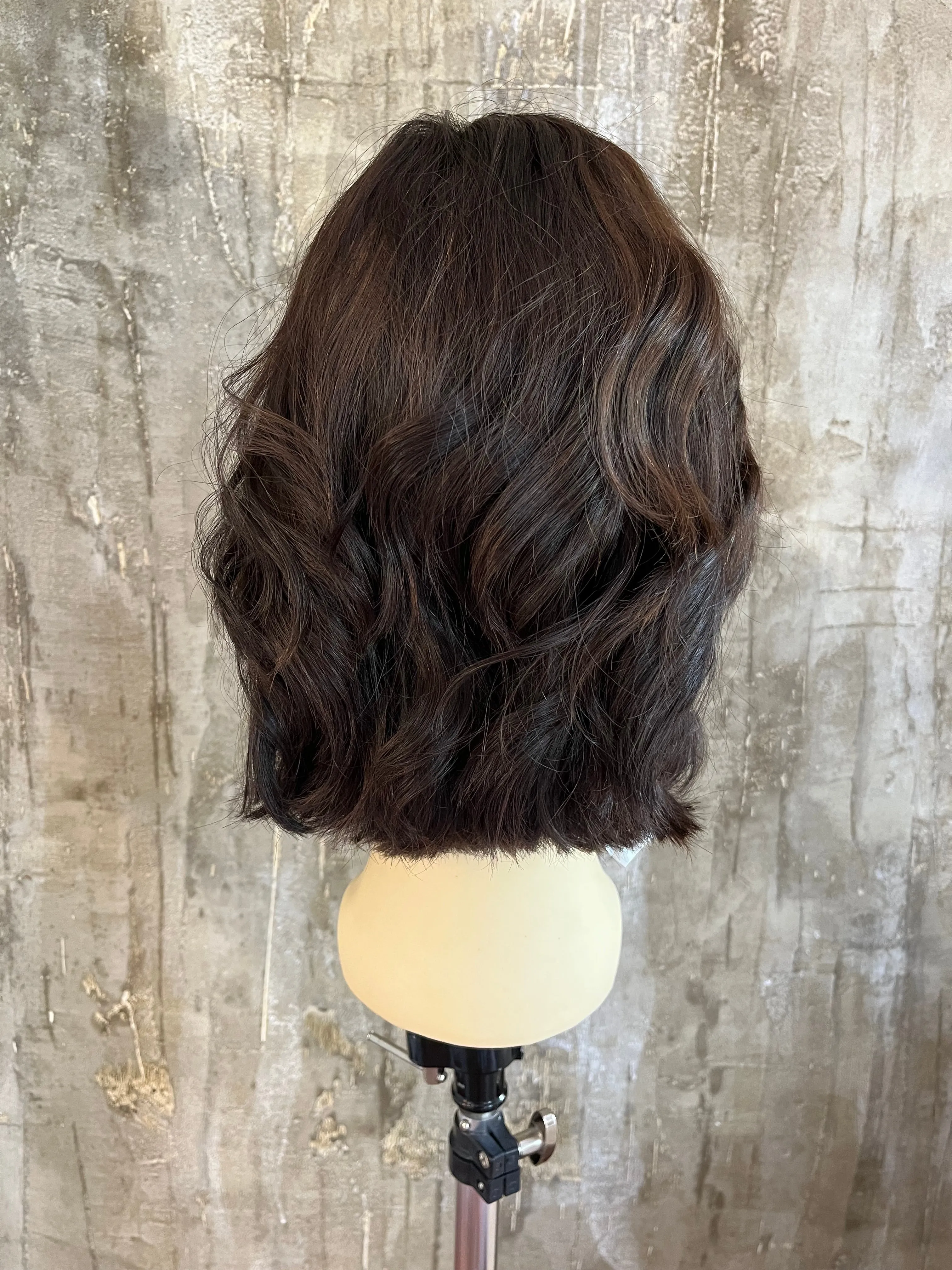 100% EUROPEAN VIRGIN HUMAN HAIR 14.5" DARK BROWN