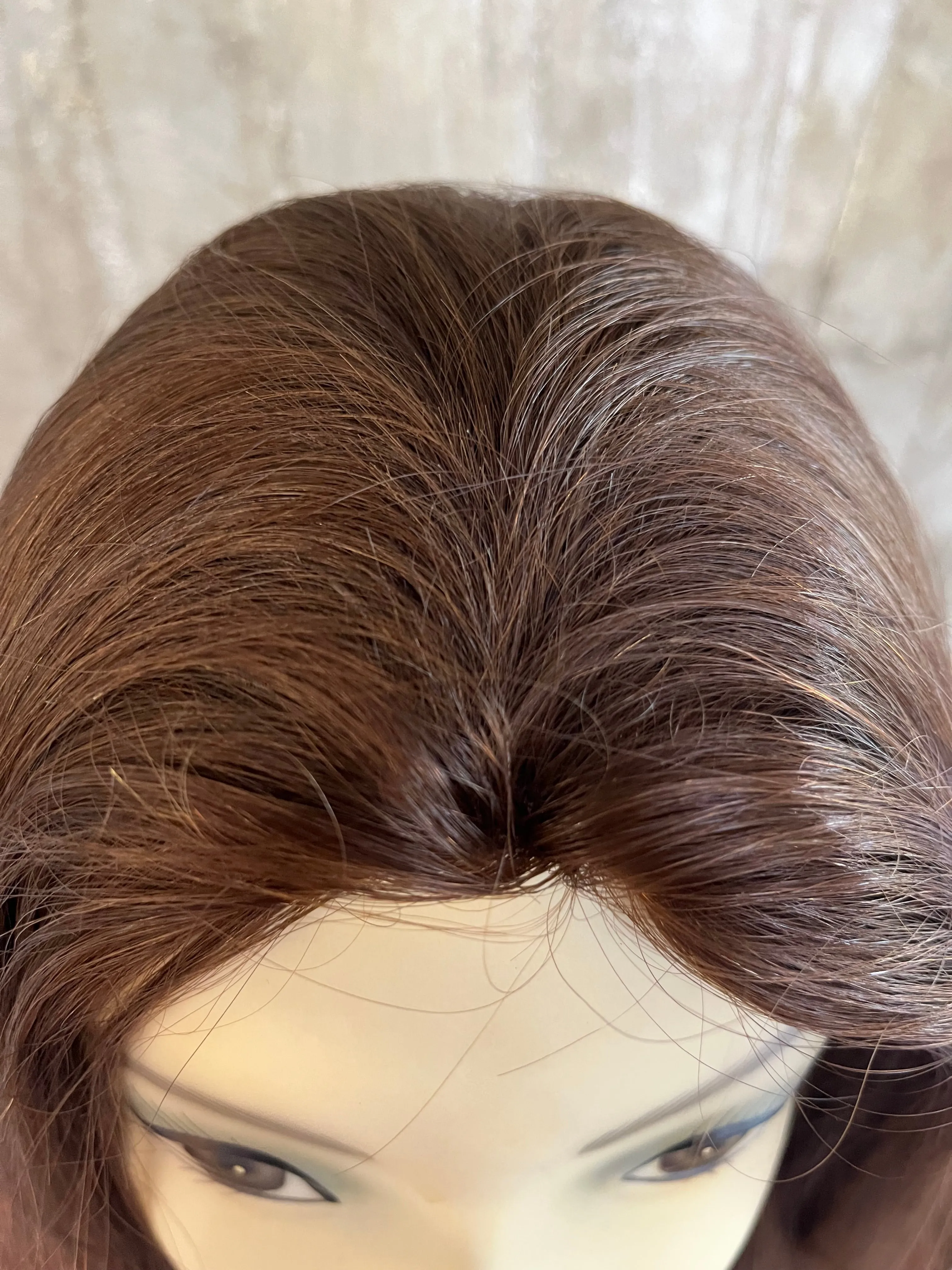 100% EUROPEAN VIRGIN HUMAN HAIR BANDFALL 23.5" BROWN