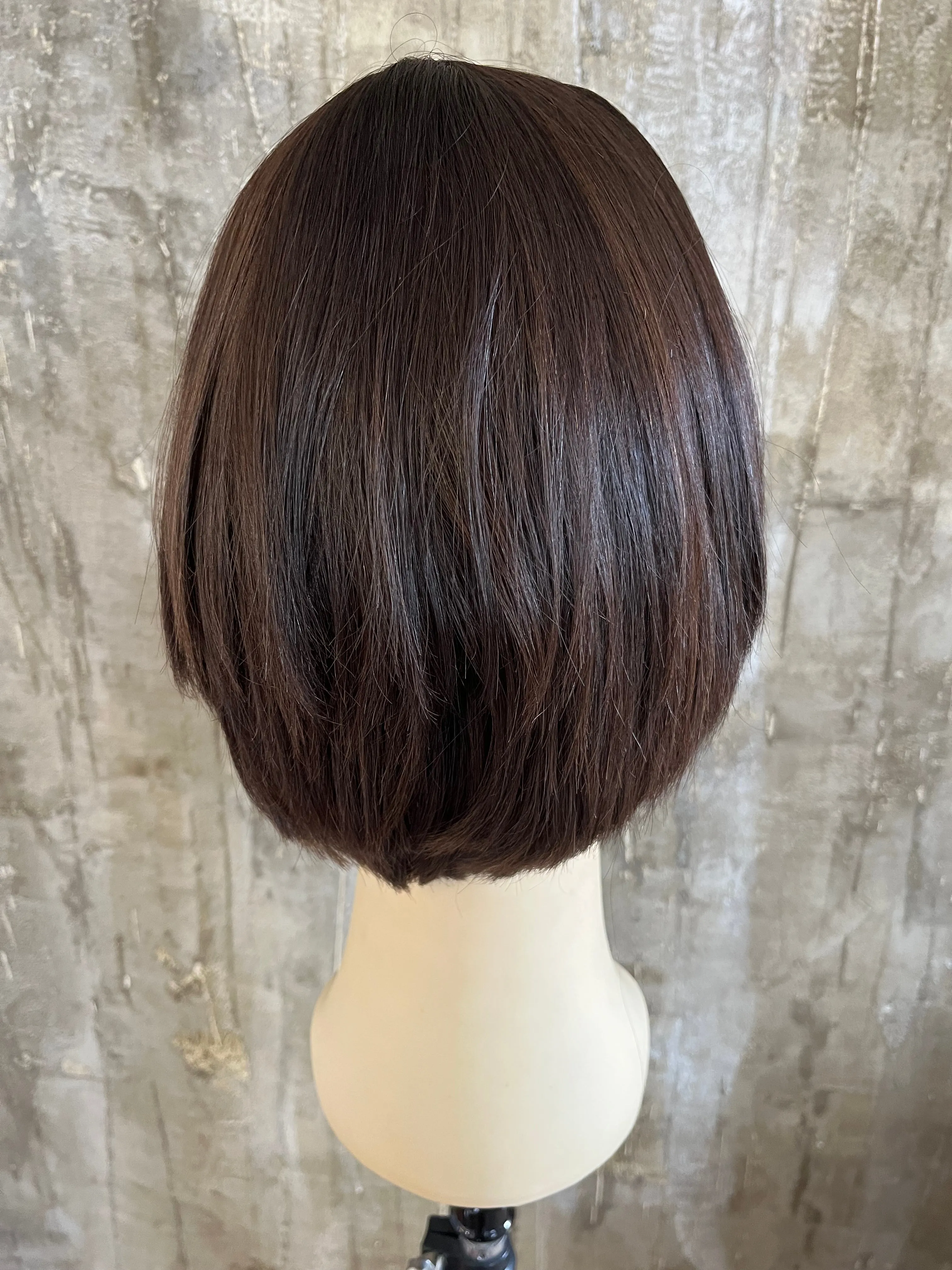 100% EUROPEAN VIRGIN NATURAL HUMAN HAIR WIG BROWN 10."