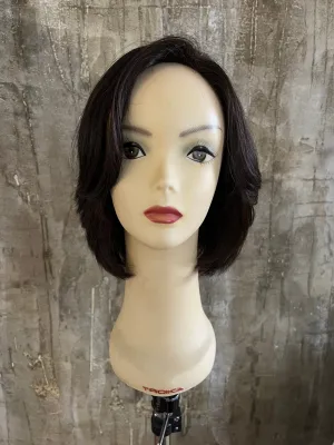 100% EUROPEAN VIRGIN NATURAL HUMAN HAIR WIG BROWN 12."