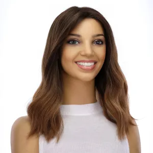 16" Divine Lace Top Wig Dark Brown Ombre