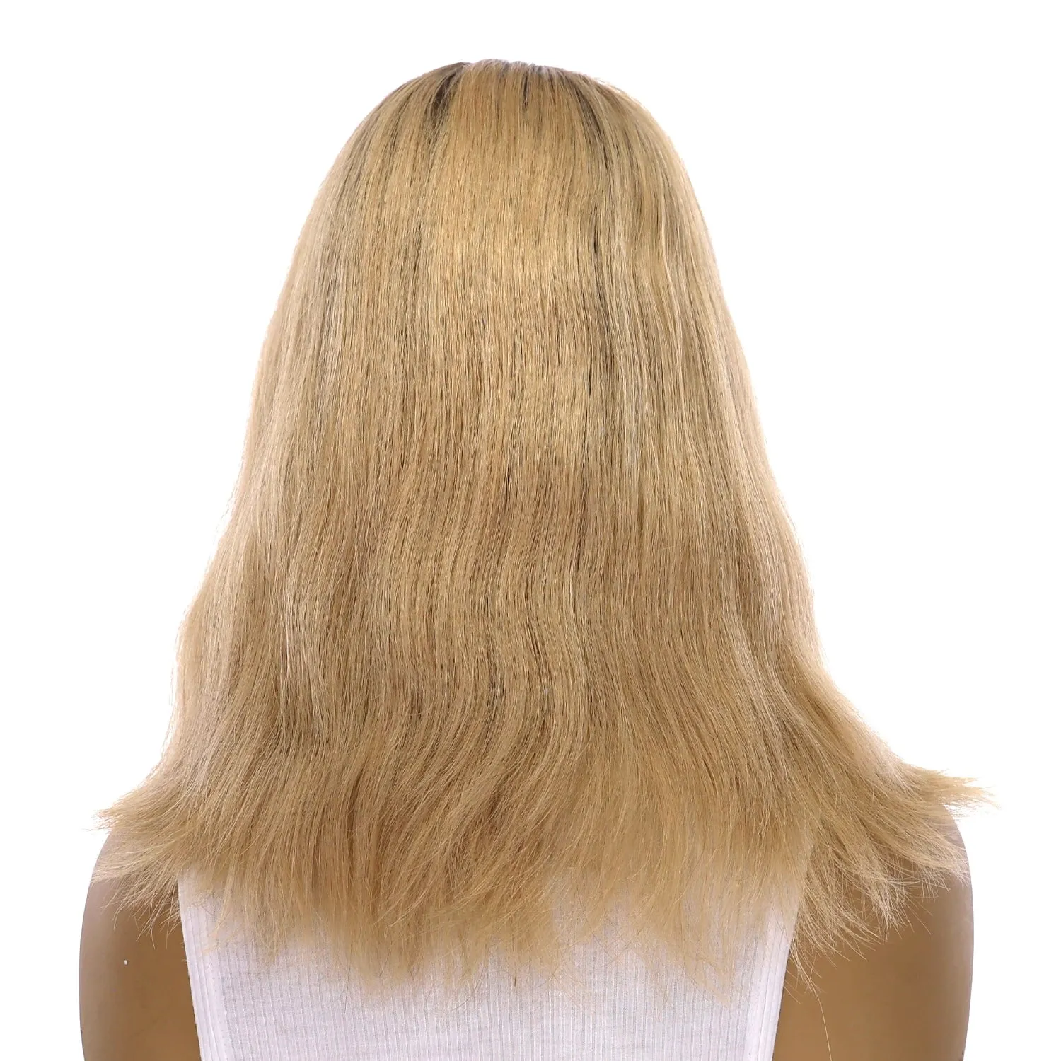 16" Princess Silk Top Wig Golden Blonde Wavy