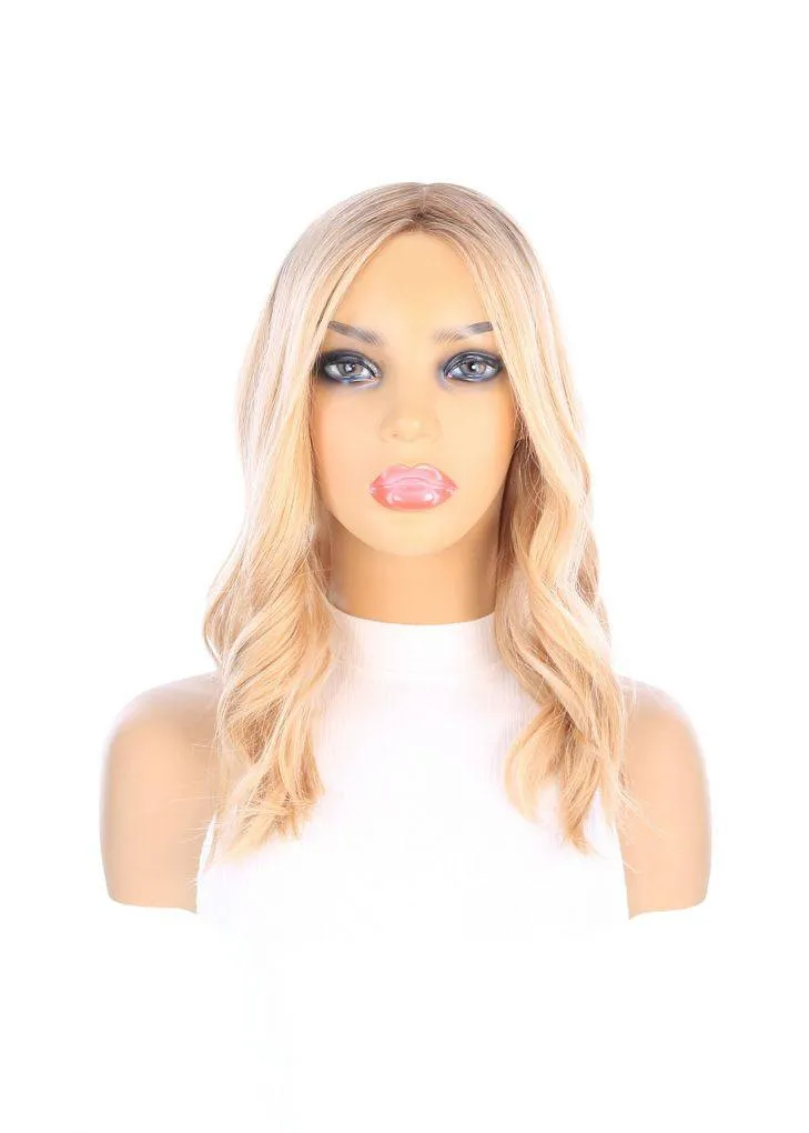 18" Princess Silk Top Wig Golden Blonde