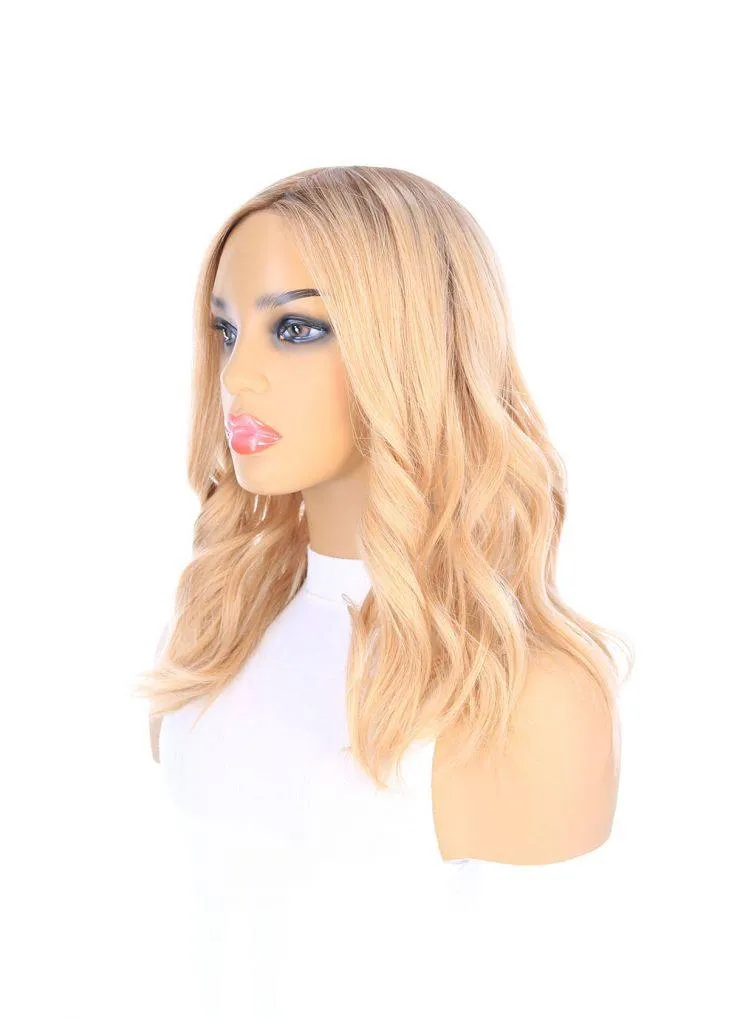 18" Princess Silk Top Wig Golden Blonde