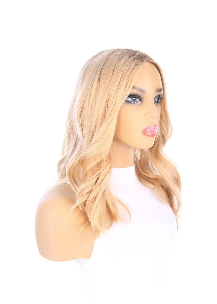 18" Princess Silk Top Wig Golden Blonde