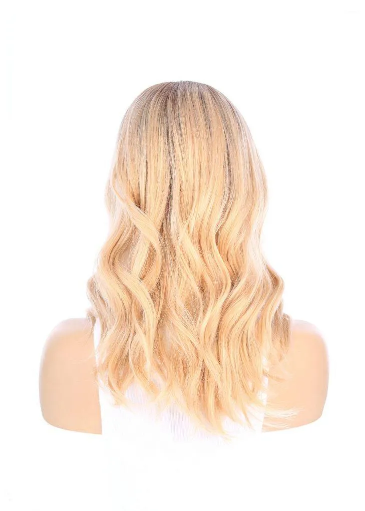 18" Princess Silk Top Wig Golden Blonde