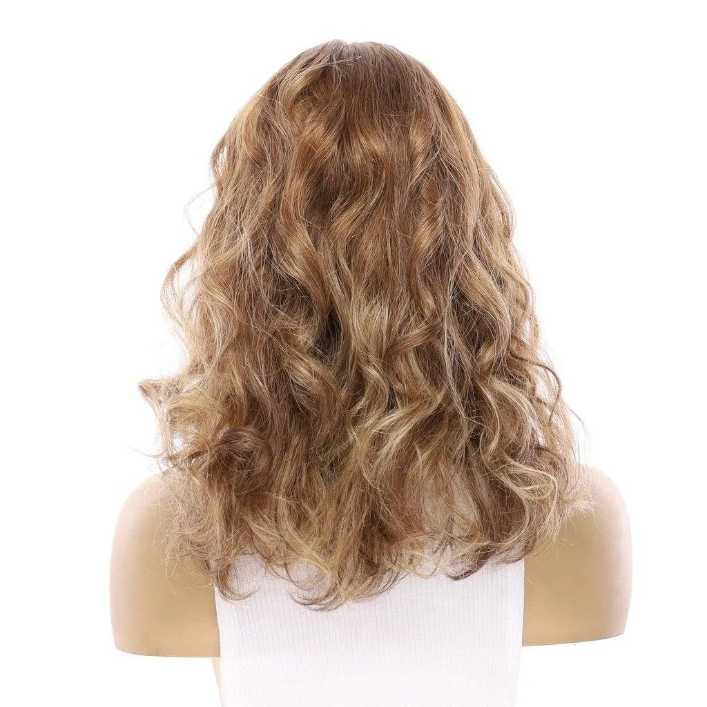 18" Princess Silk Top Wig Light Brown Babylight Wavy