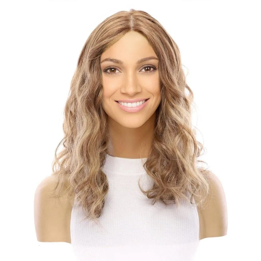 18" Princess Silk Top Wig Light Brown Babylight Wavy