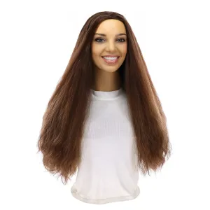 24" 3/4 Bandfall Wig Medium Brown Balayage Wavy