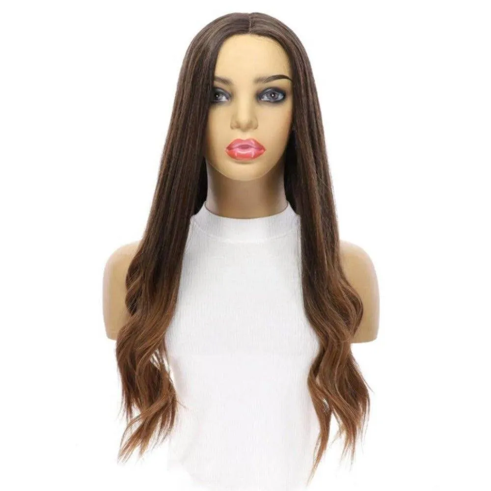 24" Divine Lace Top Wig Dark Brown Ombre
