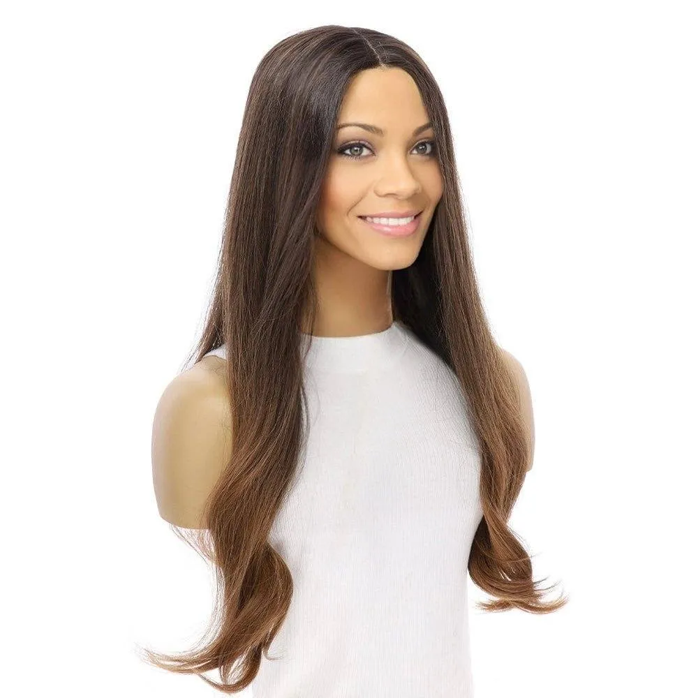 24" Divine Lace Top Wig Dark Brown Ombre