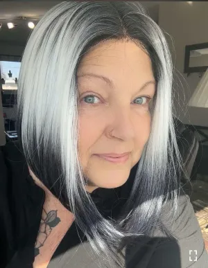Brenda Collection-Debbie&Diva T-part pre-pluck glue less 10inches lace front wigs dip dyed with bob hair style