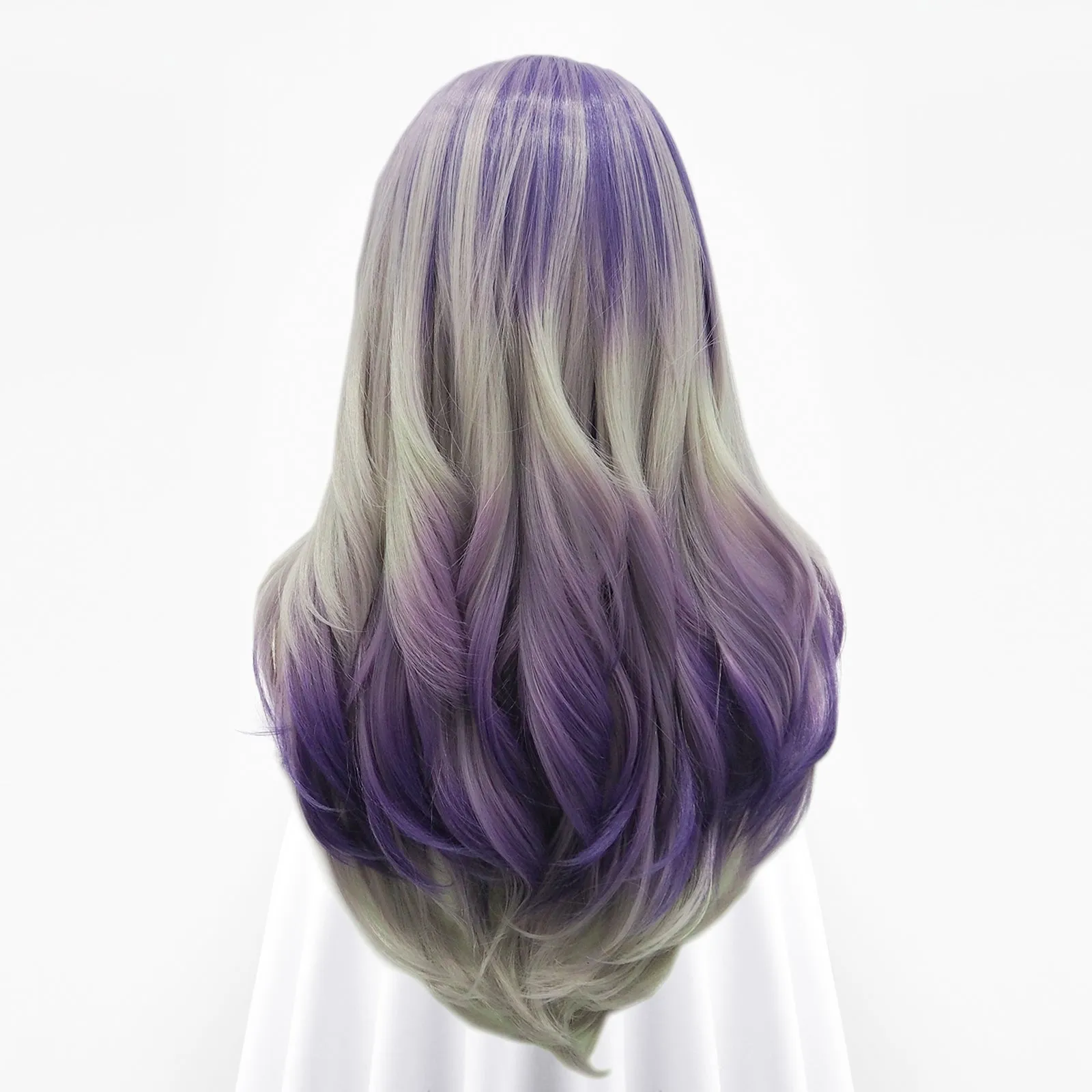 Brenda Collection-Violet-Purple Ombre Long Wave Synthetic Lace Front Imstyle Wig