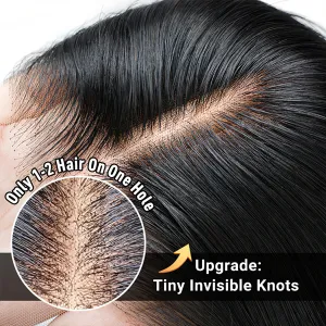Chinalacewig Custom Wig 100% Human Virgin Hair 5x5 HD Lace Wig BOB With Bang High End Wig Custom06