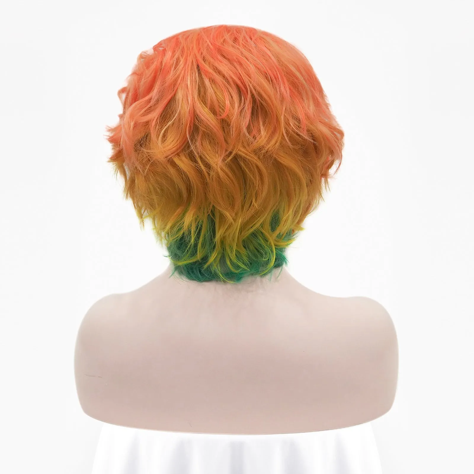 Daisy -Orange Yellow and greeen rainbow lace front wigs Imstyle