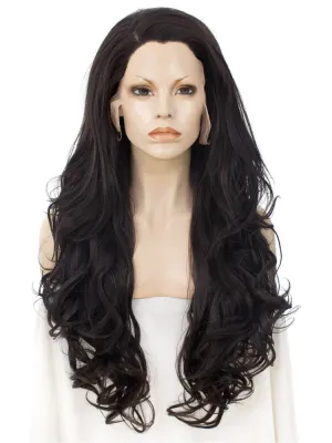 Dark Brown Synthetic Lace Front Wig Daily Wear Wig