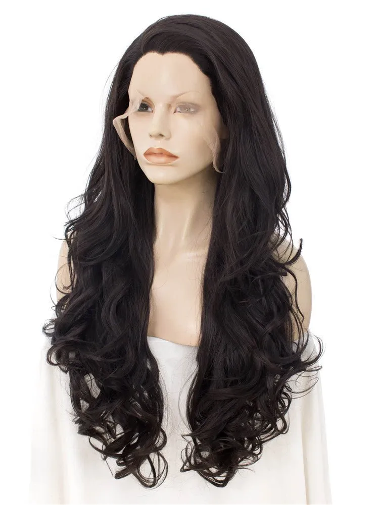 Dark Brown Synthetic Lace Front Wig Daily Wear Wig