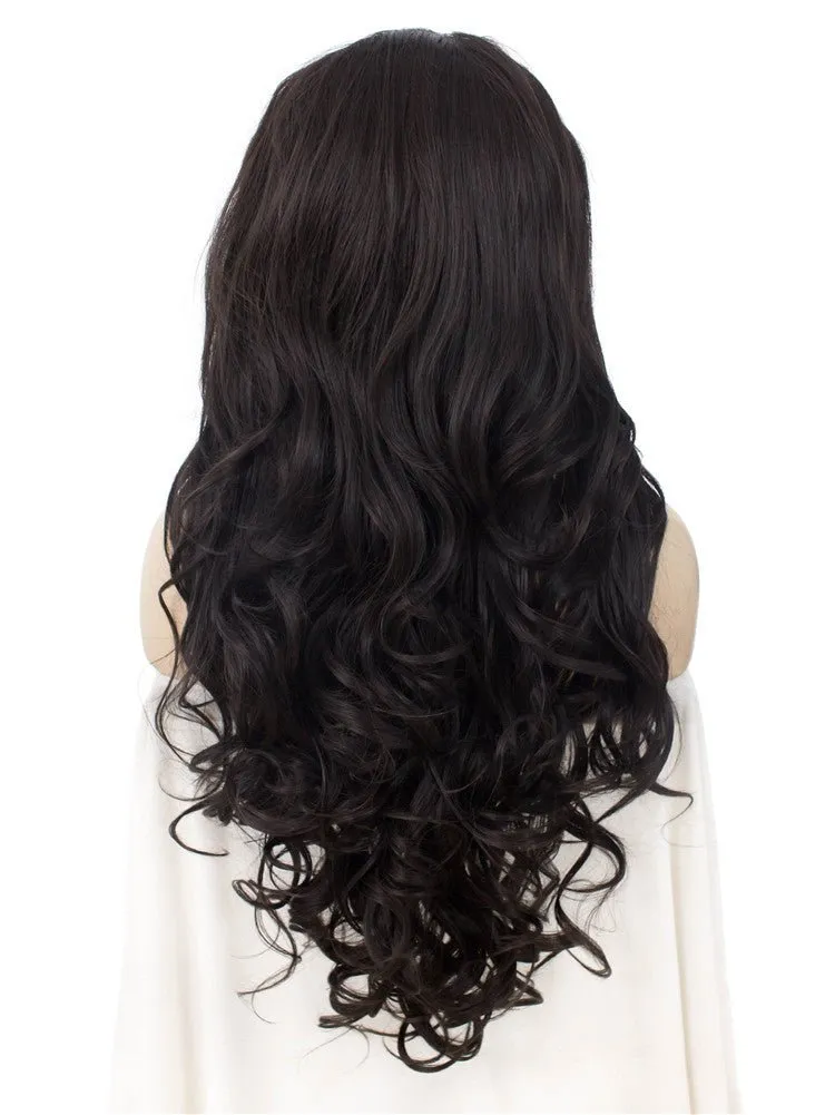 Dark Brown Synthetic Lace Front Wig Daily Wear Wig