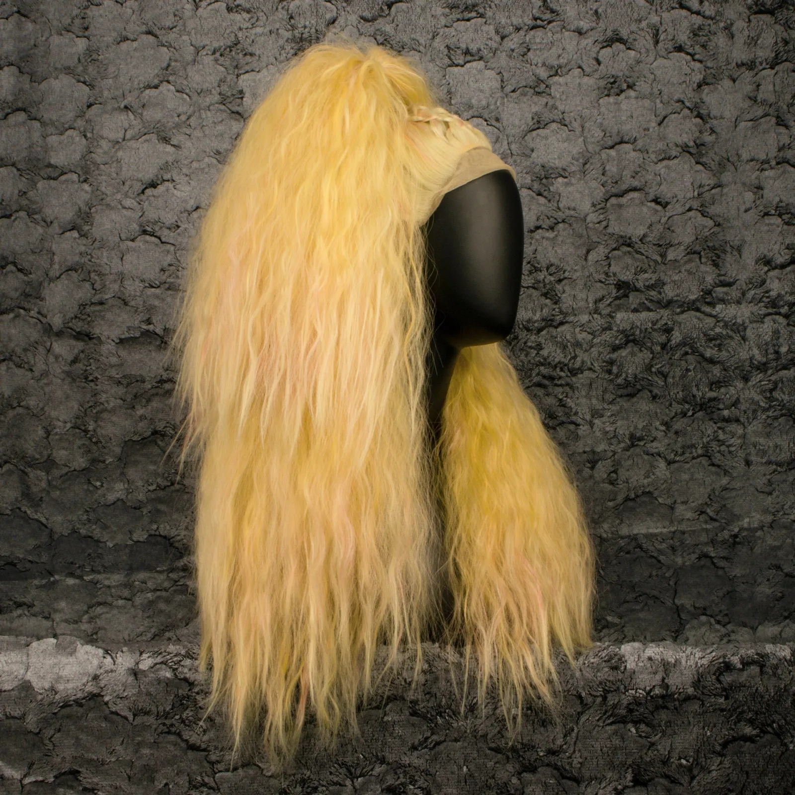 Disco Yellow Curly Drag Queen Styled Wig