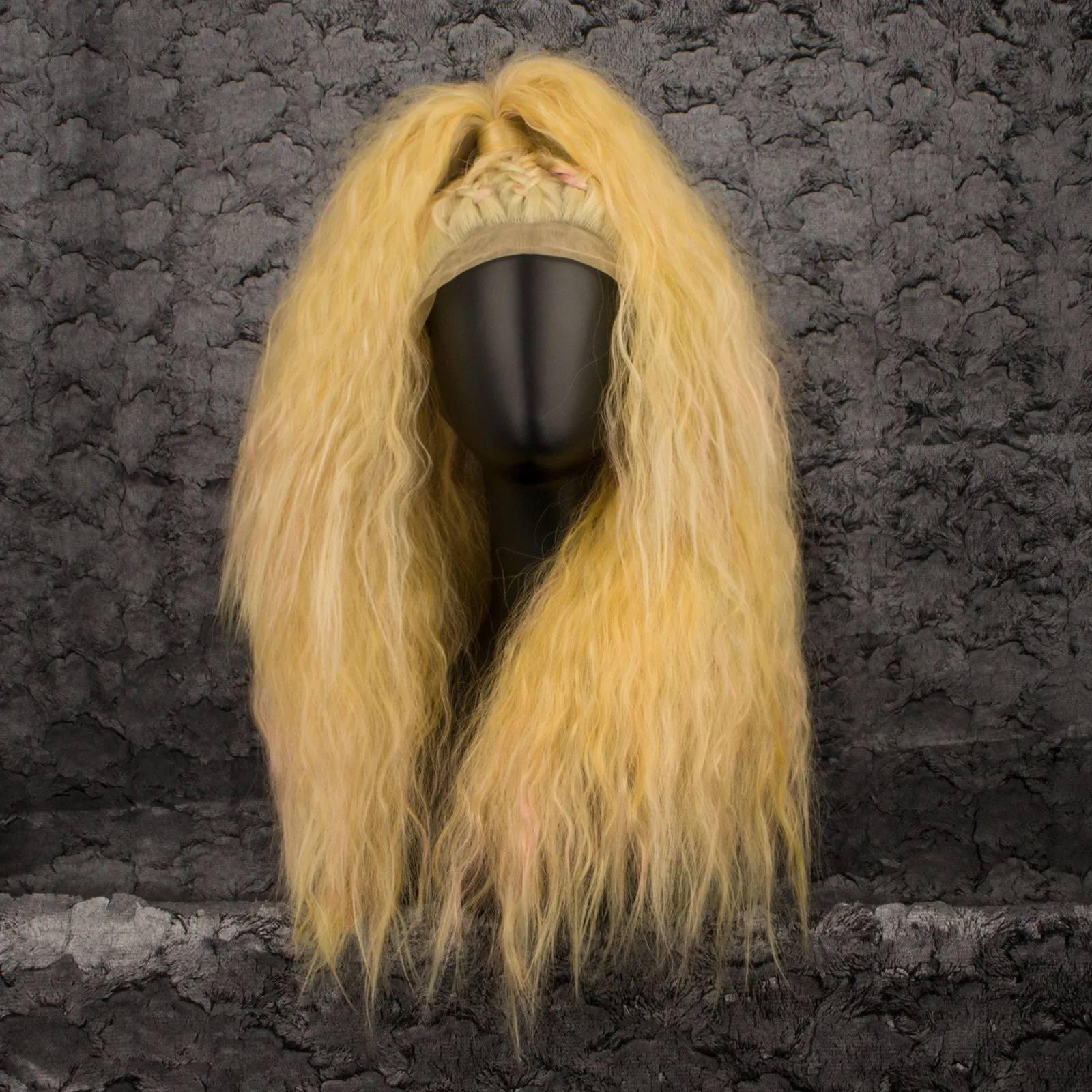 Disco Yellow Curly Drag Queen Styled Wig