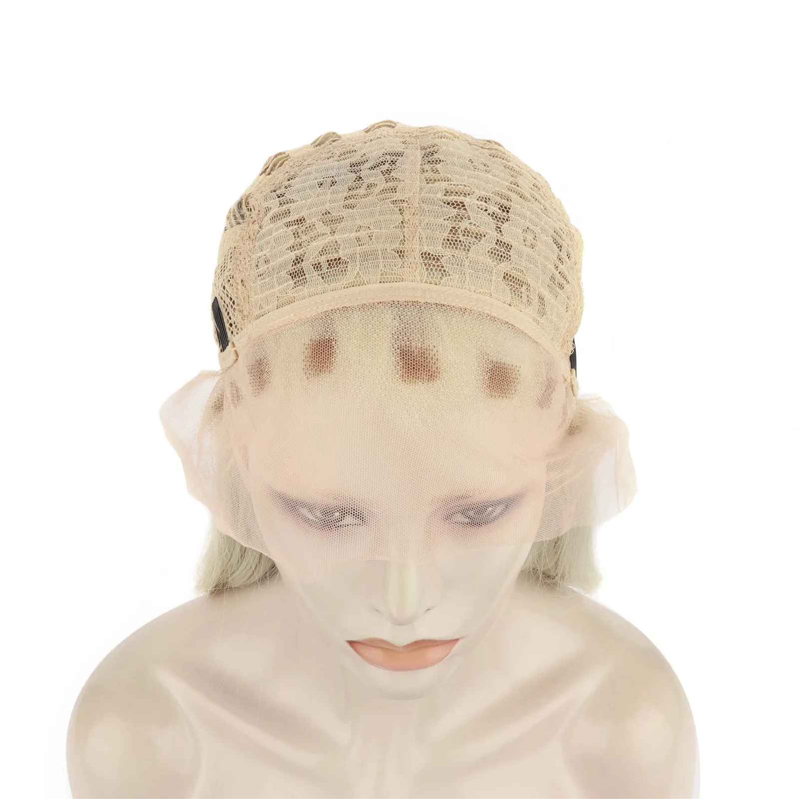 Highlights Ash Brown to Golden Blonde Straight Lace Front Synthetic Wig