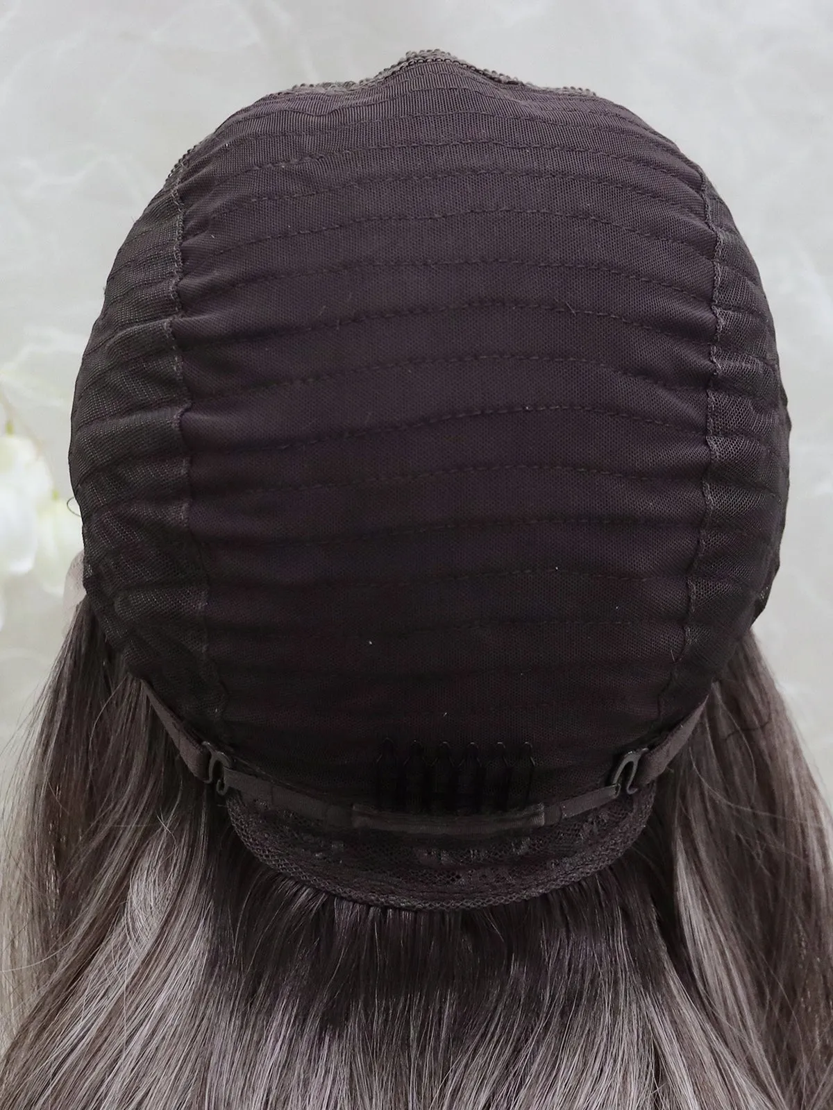 IMstyle HOLIDAY 26inches Ombre Grey blonde long Daily Lace Front wig Glueless