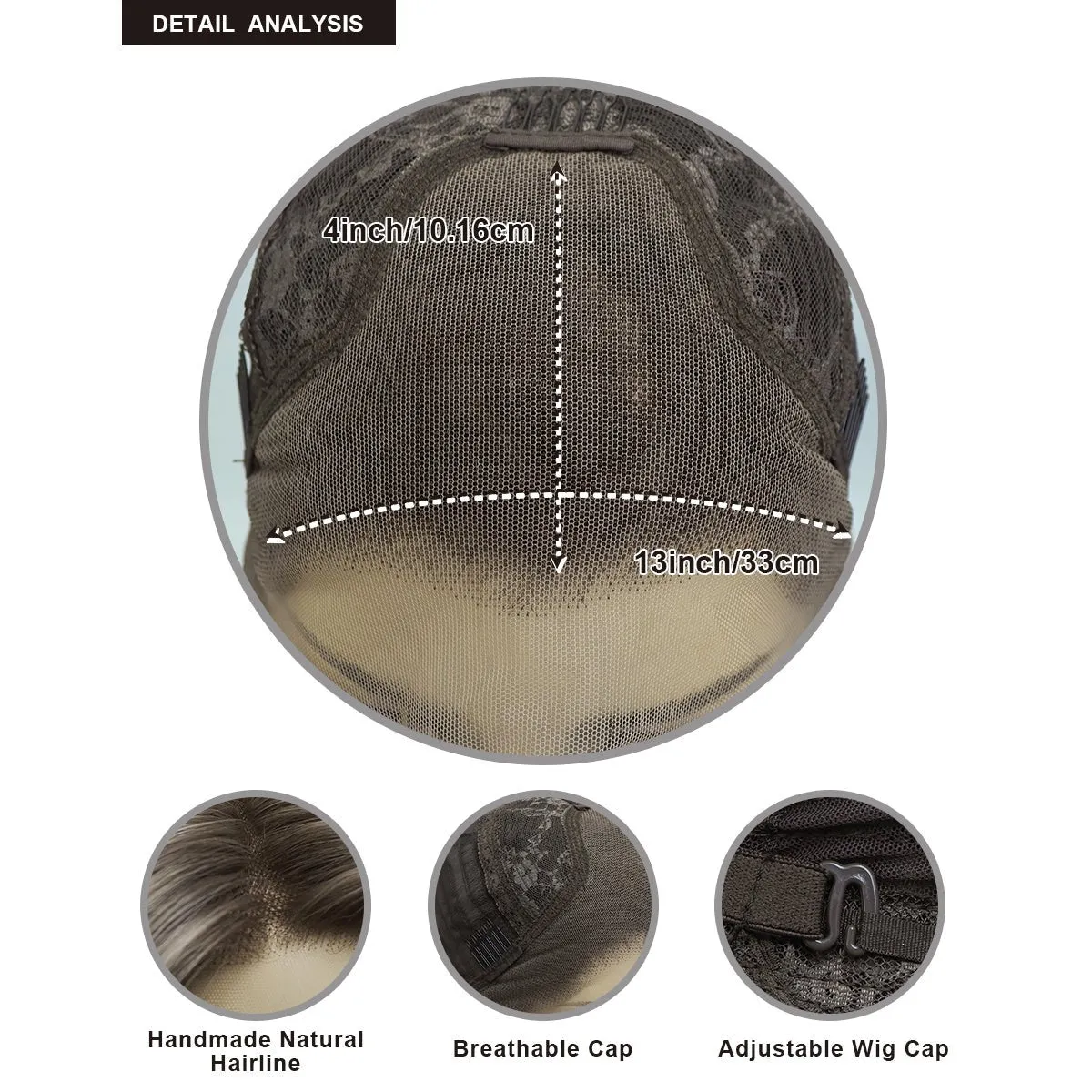 IMstyle Sabrina cool tone blonde with highlight 14inches with layer cut 13*4 free part lace front wigs K141-2183-C13X4