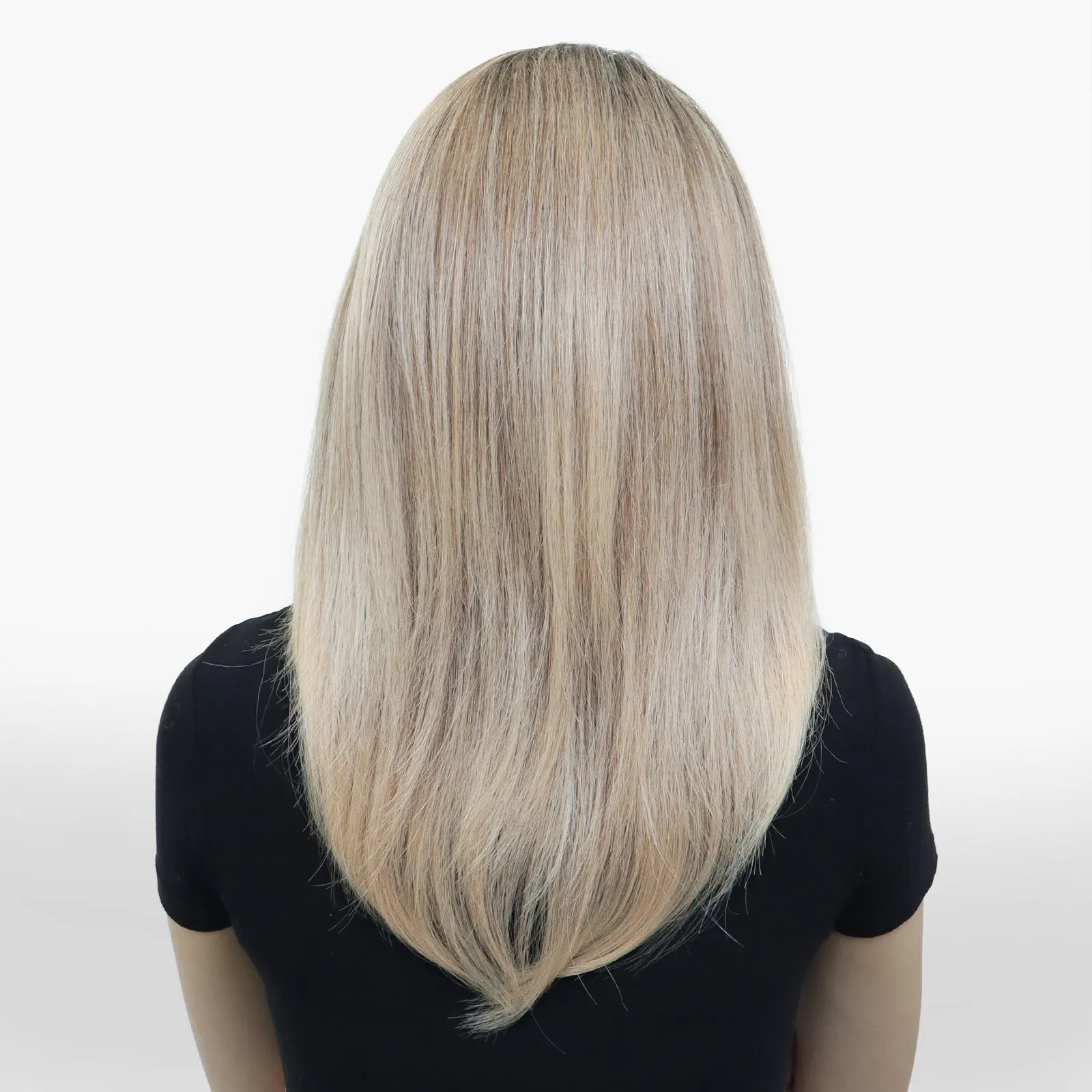 IMstyle Tess PRE-CUT-LACE apricot blonde layer cut low density 9*6 lace front Petite wigs K337-TTL4-PINK-C9X6
