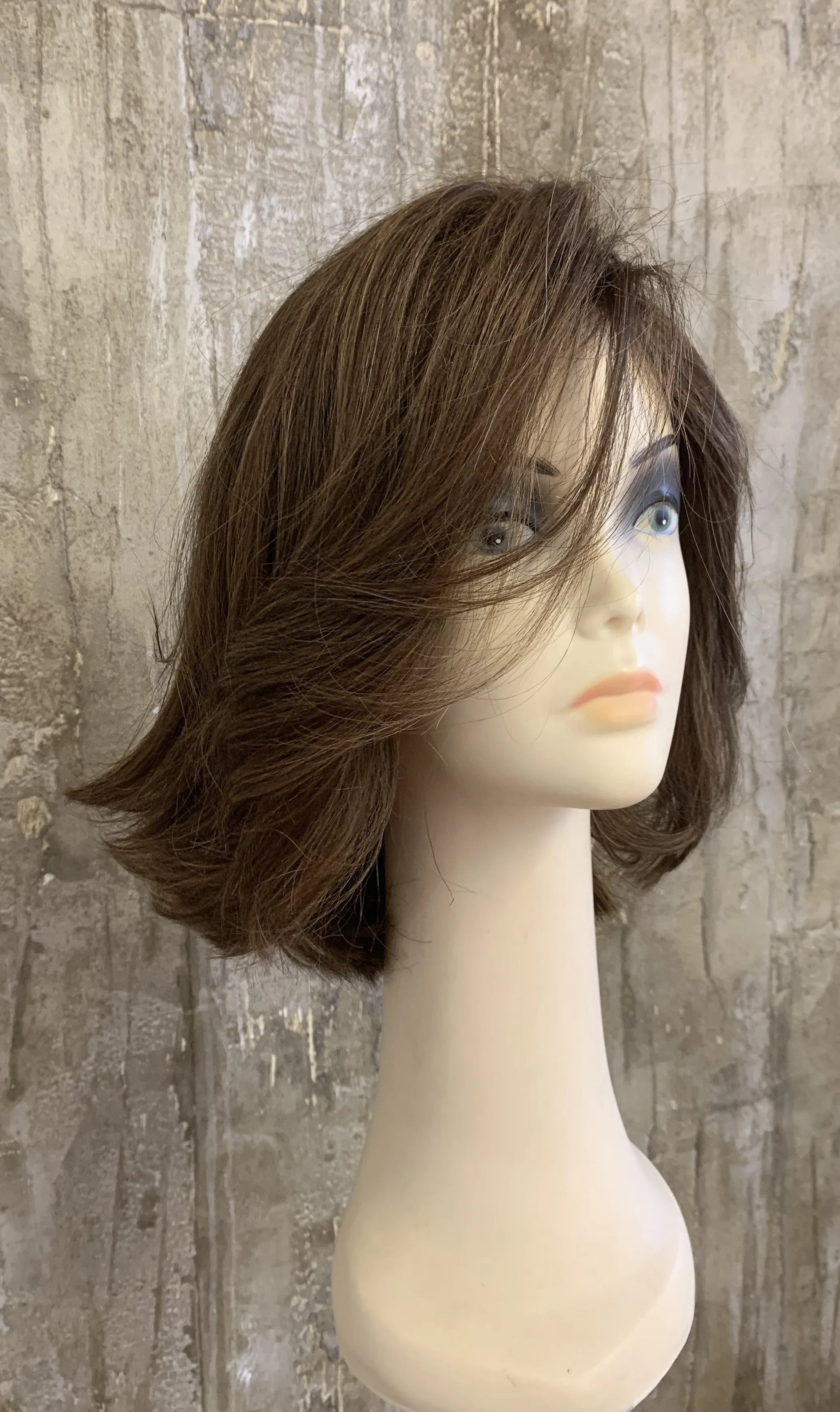 Kosher Human Hair Blend express 12/7 brown