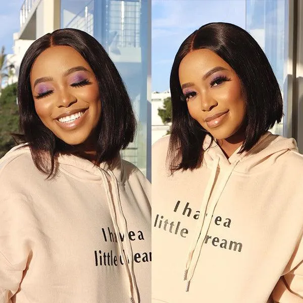 My GO-TO BOB™ - Glueless 5x5 Closure HD Lace Silky Straight Human Hair Wig