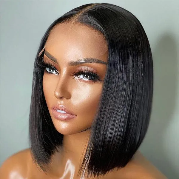 My GO-TO BOB™ - Glueless 5x5 Closure HD Lace Silky Straight Human Hair Wig