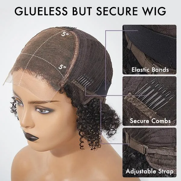My GO-TO BOB™ - Glueless 5x5 Closure HD Lace Silky Straight Human Hair Wig