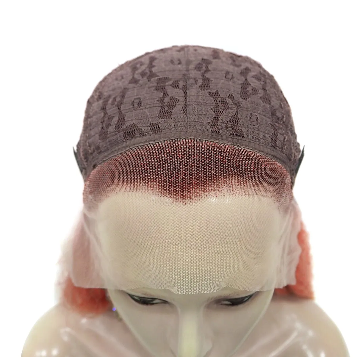 Ombre Orange Wig Curly Synthetic Lace Front Wig