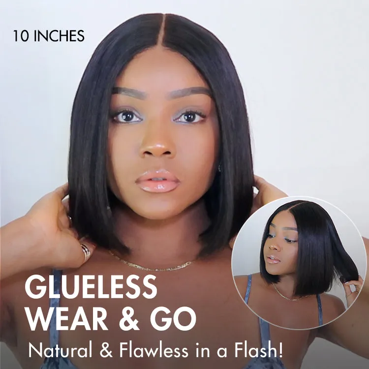 PreMax Wigs | Silky Blunt Cut Glueless 2x6 / 5x5 Closure Lace Shoulder Length Bob Wig Pre Plucked & Bleached
