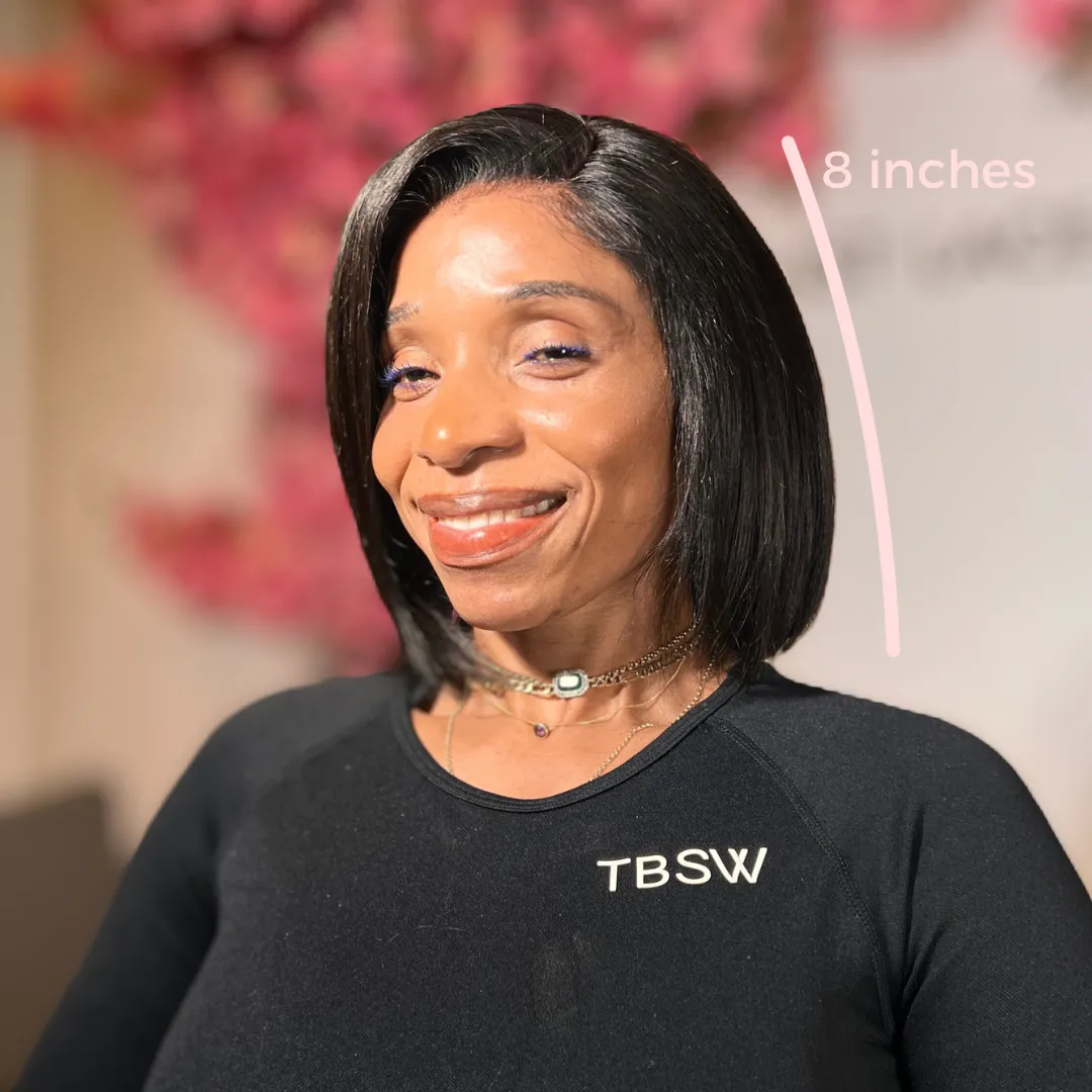 The BERNI Short Bob Glueless HD Lace Front Wig – Pre-Plucked Virgin Brazilian Hair